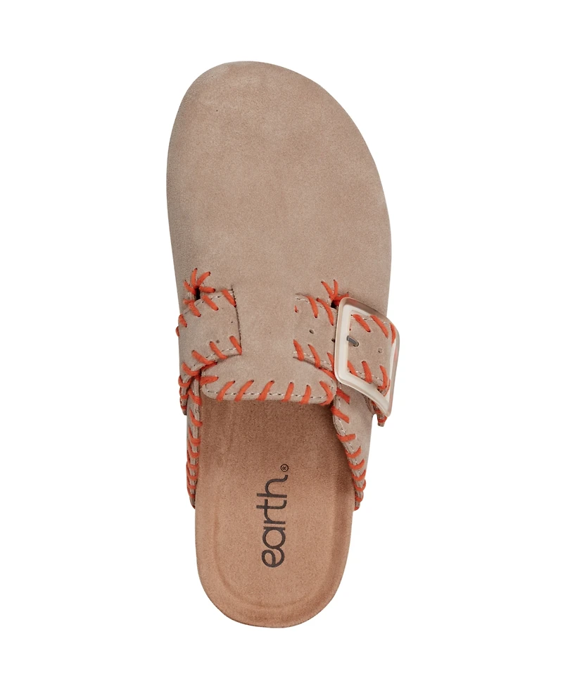 Earth Women's Gena Stitched Flat Clogs