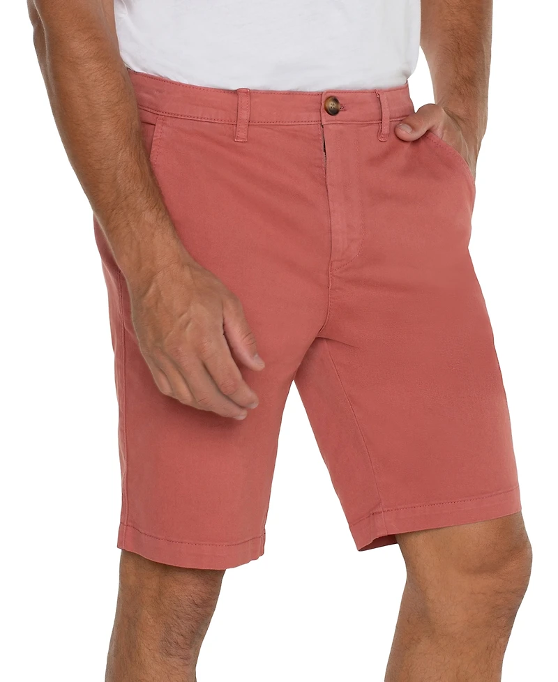Liverpool Los Angeles Men's Modern Fit 9.5" Twill Shorts