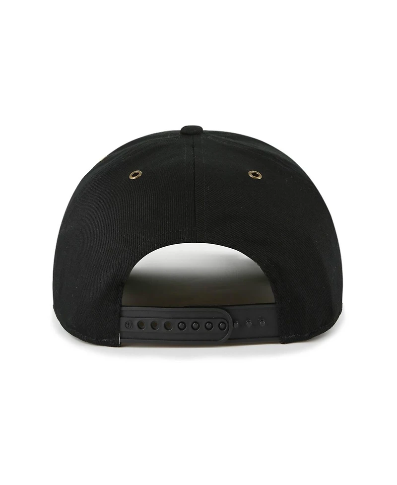 '47 Brand Men's Black Boston Bruins Old Time Hockey Rafter Sure Shot Hitch Adjustable Hat