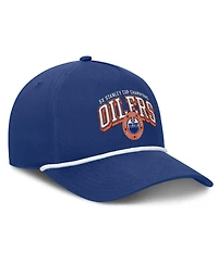 Fanatics Men's Blue Edmonton Oilers Decades Collection A-Frame Rope Adjustable Hat