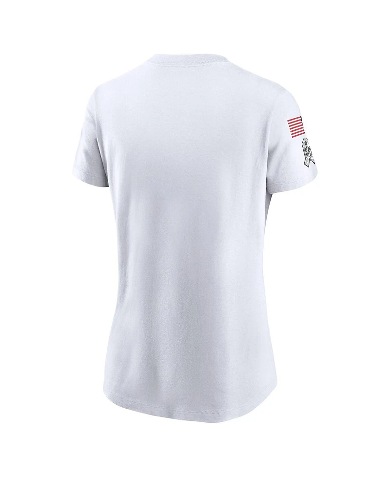 Nike Women's White San Francisco 49ers 2024 Salute To Service Legend Performance T-Shirt