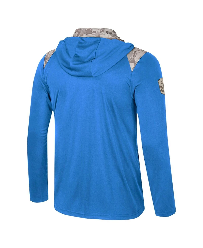 Colosseum Men's Blue Ucla Bruins Oht Military Appreciation Quarter-Zip Hoodie Jacket