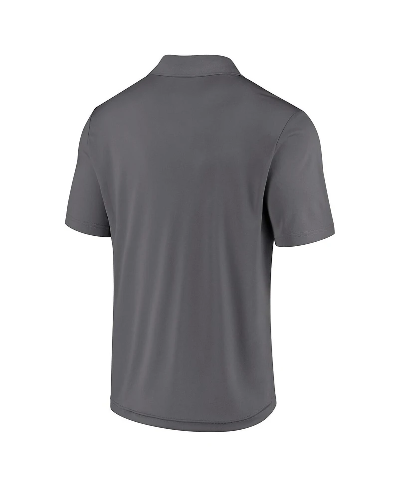 Fanatics Men's Gray Chicago Cubs Component Polo