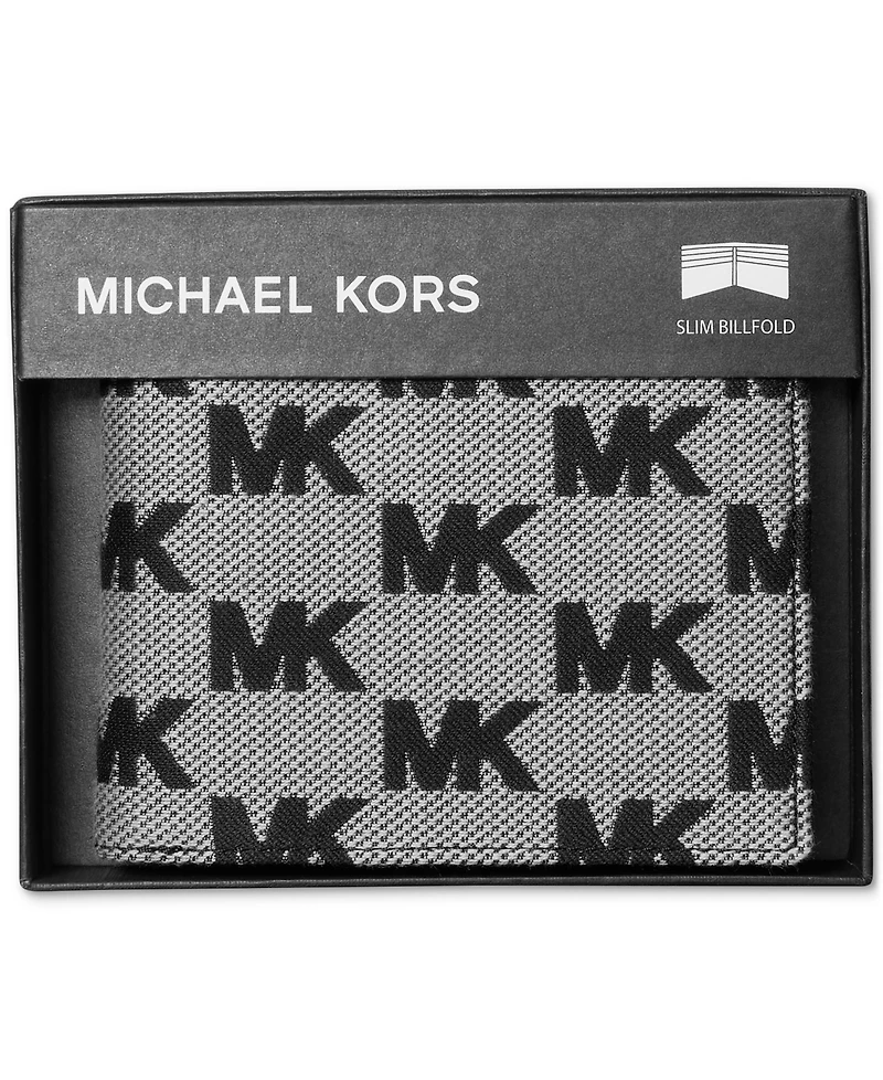 Michael Kors Men's Malone Slim Leather Mk Logo Wallet