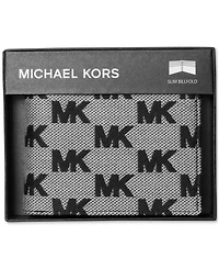 Michael Kors Men's Malone Slim Leather Mk Logo Wallet