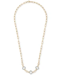 Wrapped in Love Diamond Rhombus Link Necklace (1/4 ct. t.w) in 14k Yellow Gold, Exclusively at Macy's