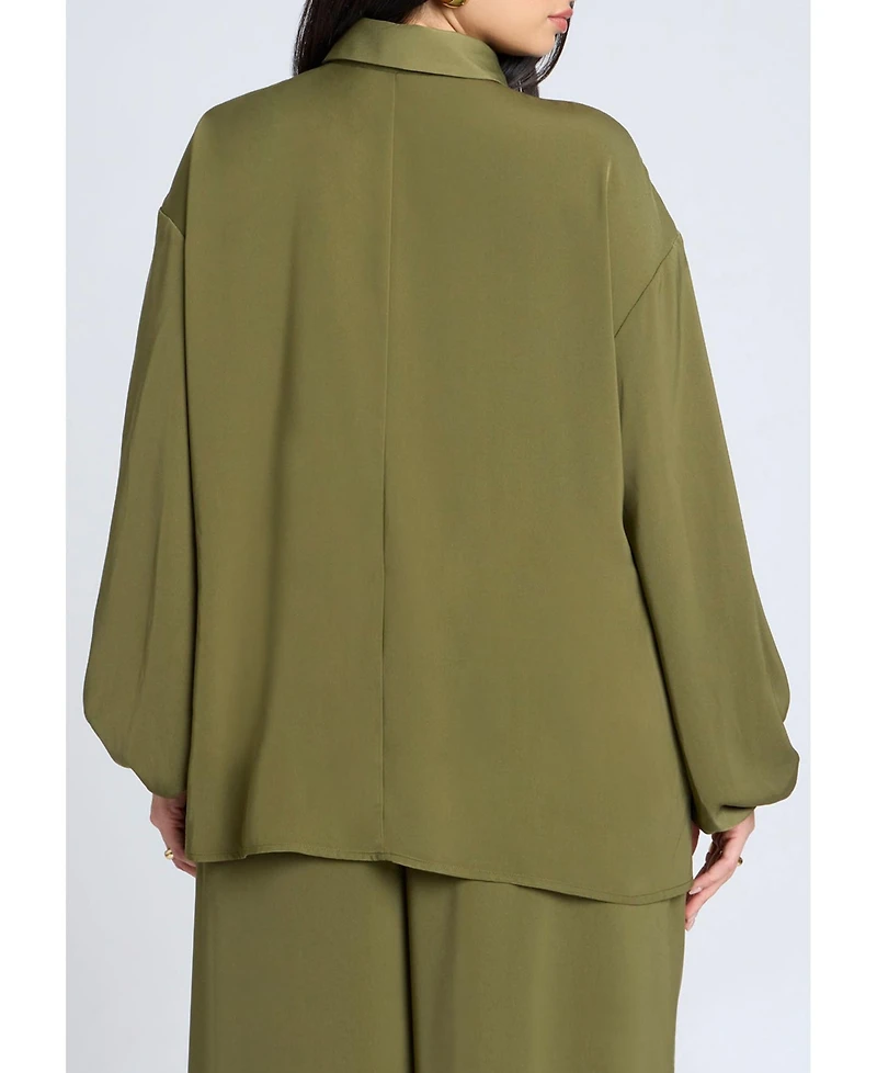 Eloquii Women's Plus High Low Hem Tunic