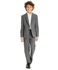 Michael Kors Big Boys Classic-Fit Windowpane Suit
