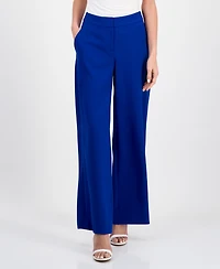 Tahari Asl Women's Mid-Rise Wide-Leg Pants