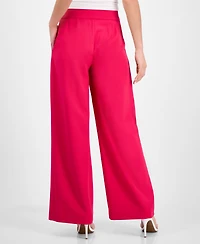 Tahari Asl Women's Mid-Rise Wide-Leg Pants