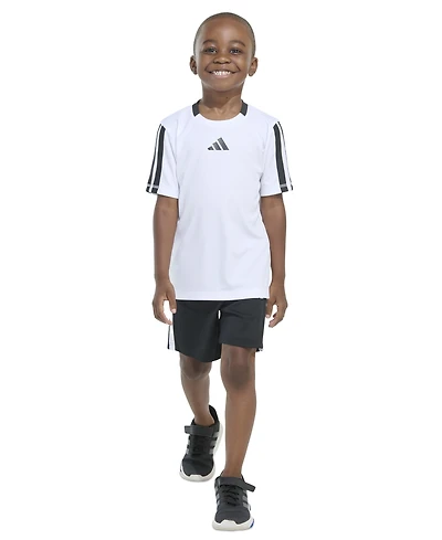 adidas Toddler & Little Boys Short-Sleeve Soccer T-Shirt & Shorts, 2 Piece Set