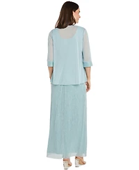 R & M Richards Petite 2-Pc. Jacket & Crinkled Dress Set