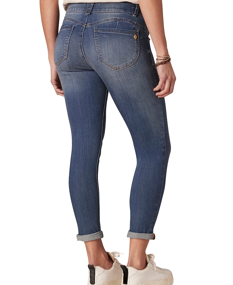 Democracy Petite Mid-Rise Skinny Ankle Jeans