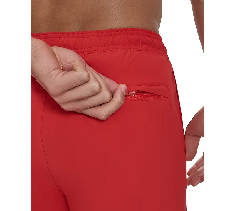 Calvin Klein Men's Regular-Fit Quick-Dry 5" Swim Trunks with Compression Short Liner