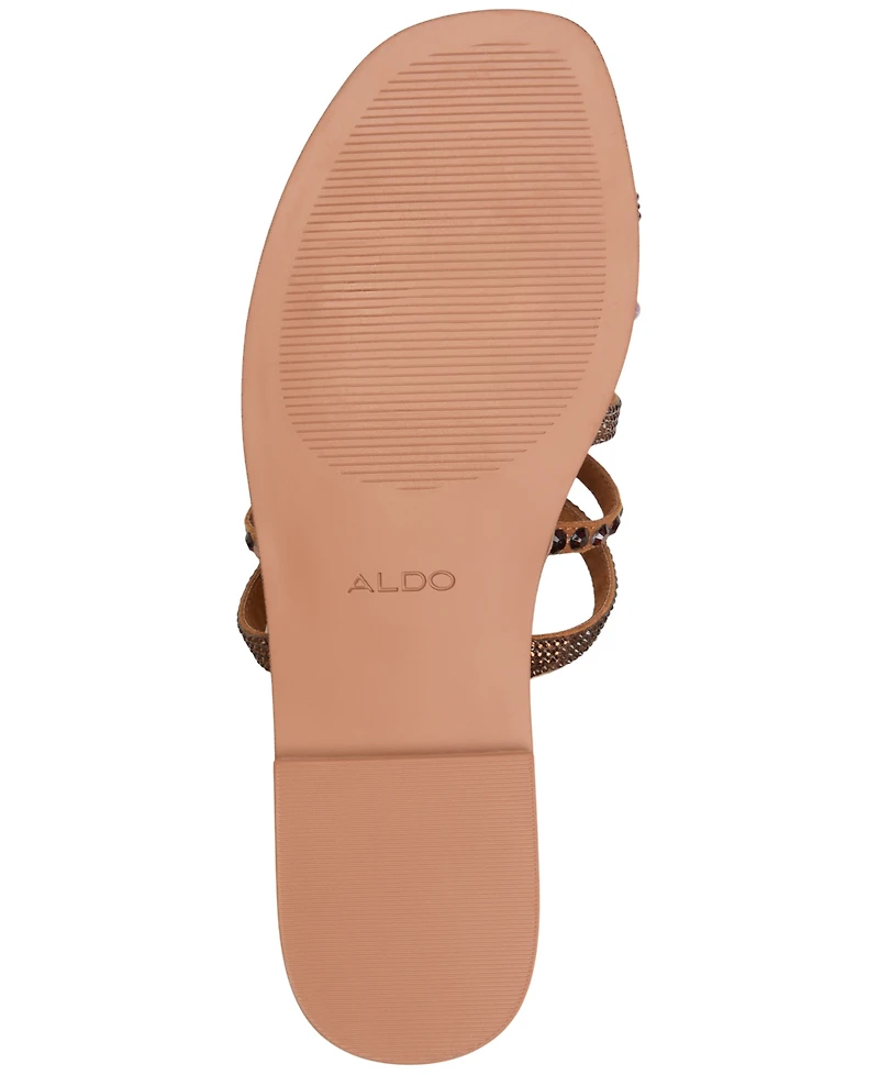 Aldo Women's Lindya Embellished Strappy Toe-Loop Flat Sandals