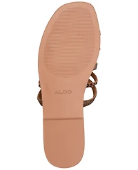 Aldo Women's Lindya Embellished Strappy Toe-Loop Flat Sandals