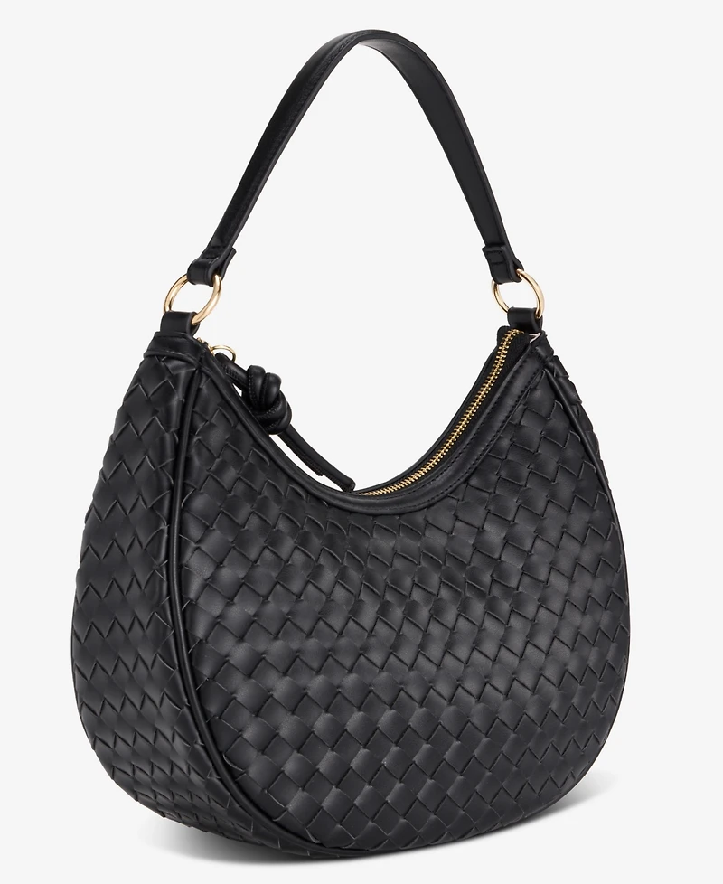 On 34th Woven Crossbody Hobo, Exclusively at Macy's