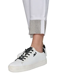 Karl Lagerfeld Paris Women's Crystal-Cuff Jeans
