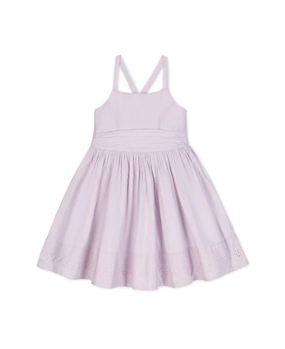 Hope & Henry Toddler Girls Heirloom Sleeveless Special Occasion Sundress with Bow Back Detail and Embroidery