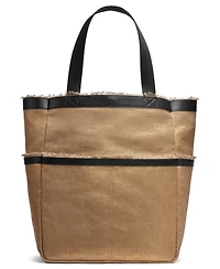 Donna Karan New York Lido Metallic Canvas Tote Bag
