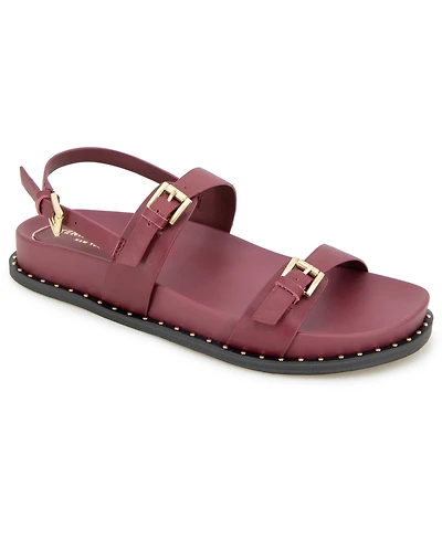 Kenneth Cole New York Women's Drinity Round Toe Flat Sandals