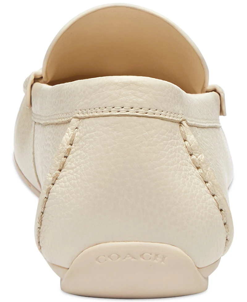 Coach Women's Sculpted C Leather Driver Loafer Flats