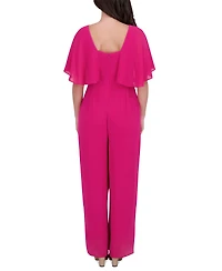 kensie Women's Flutter-Sleeve Jumpsuit