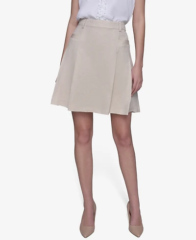 Karl Lagerfeld Paris Women's Lurex Pleated Mini Dress