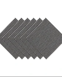 Design Imports Gingham Small Check Napkin, Set of 6