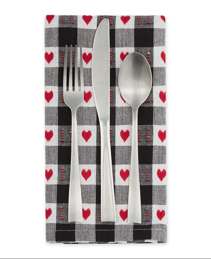 Design Imports Valentine's Day Napkin, Set of 6