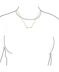 Bling Jewelry Dainty Cupid Arrow Pendant Necklace in 14K Gold Plated Sterling Silver