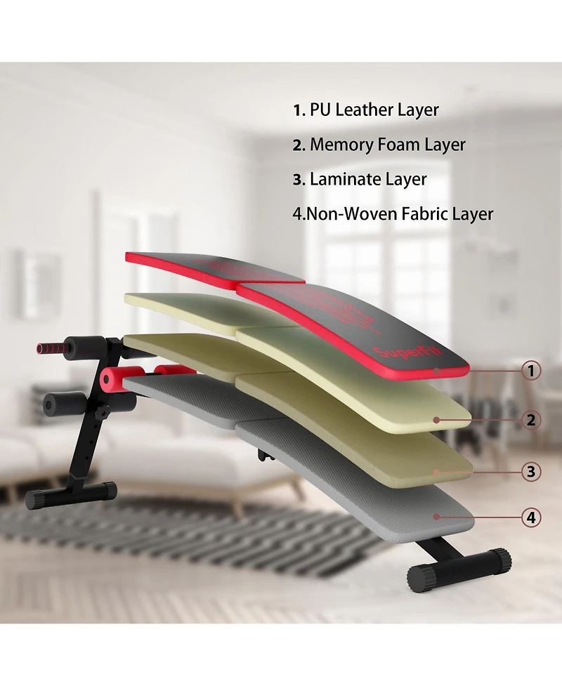 Abdominal Twister Trainer with Adjustable Height Exercise Bench