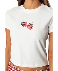 Edikted Womens So Sweet Baby T Shirt