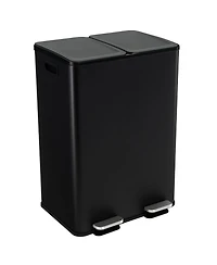 2 x 8 Gallon Dual Trash Can for Kitchen, Office, and Home Use