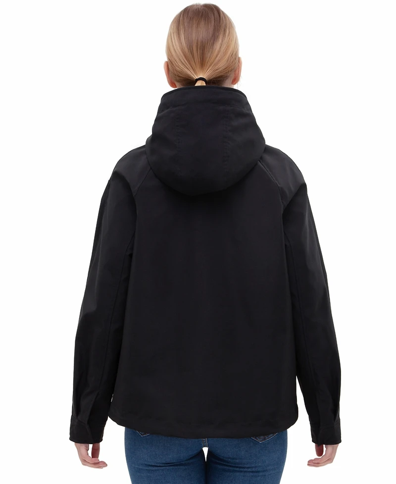 Rokka&Rolla Women's Water-Resistant Hooded Jacket
