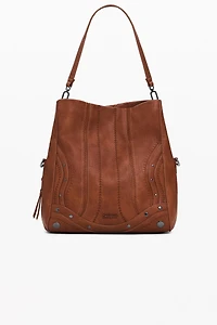 Desigual Women's Medium embroidered faux leather bag