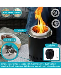 Stainless Steel Tabletop Smokeless Fire Pit