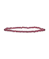 Bling Jewelry Dainty Natural Stone Multi-Strand Seed Bead Stretch Bracelet with Caviar Rondell Beads