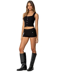 Edikted Womens Amalie Knit Tank Top