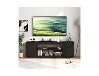 Tv Cabinet with 3 Adjustable Shelves and Anti-Tipping Kits Secure Entertainment Center for Living Room