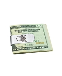 Bling Jewelry Wide Men's Biker Jewelry Gothic Skull Money Clip Card Holder Stainless Steel
