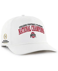 '47 Brand Men's White Ohio State Buckeyes College Football Playoff 2024 National Champions Rope Hitch Adjustable Hat