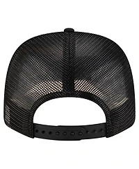 New Era Men's Black Charlotte Fc Labeled 9SEVENTY Trucker Stretch-Snap Adjustable Hat