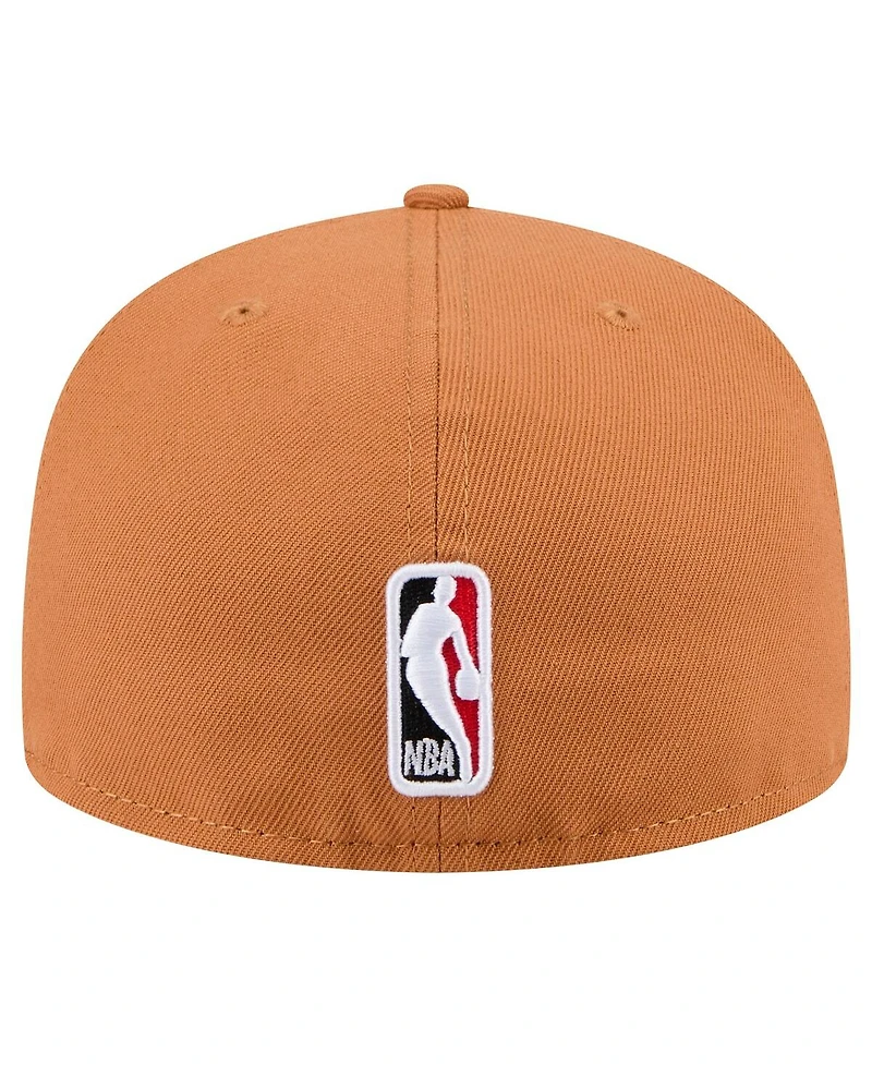New Era Men's Tan Chicago Bulls Color Pack 59FIFTY Fitted Hat