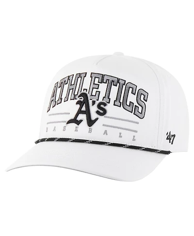 '47 Brand Men's White Athletics Roscoe Speckle Hitch Adjustable Hat