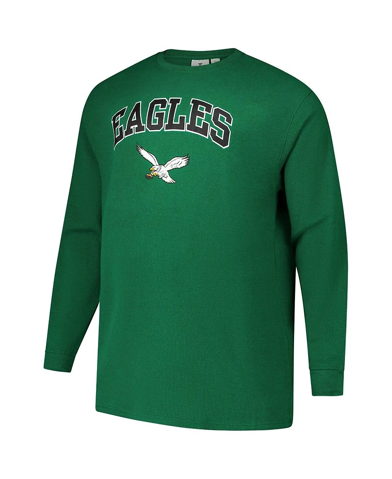 Fanatics Men's Kelly Green Philadelphia Eagles Big Tall Thermal Long Sleeve T-Shirt