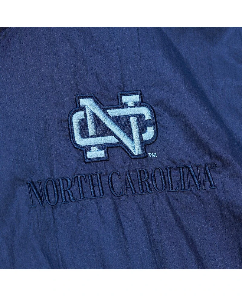 Mitchell & Ness Men's Navy North Carolina Tar Heels Anorak Vintage Logo Half-Zip Hoodie Jacket