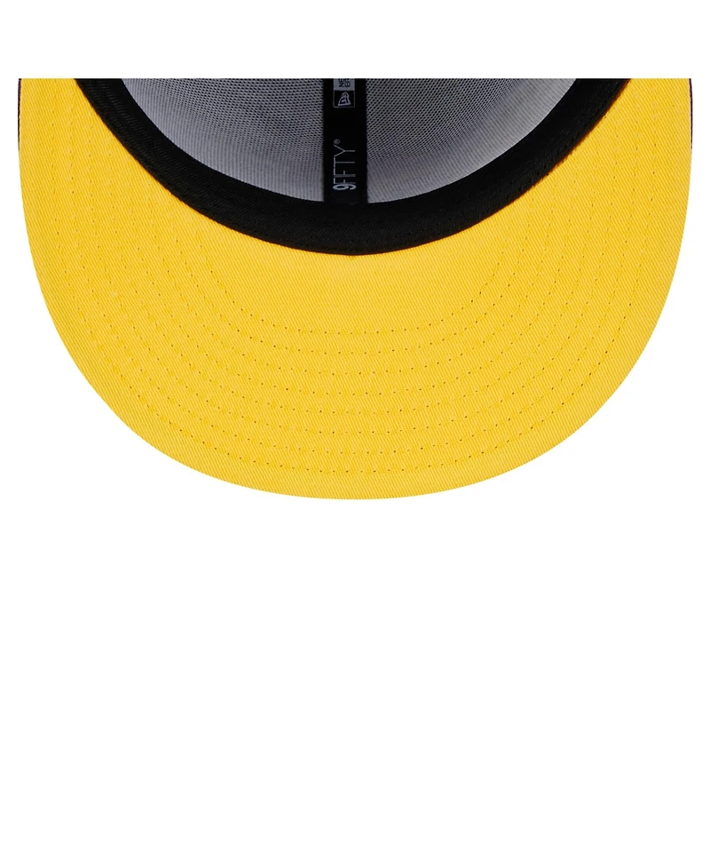 New Era Men's Purple Los Angeles Lakers Sport Night Team Shadow 9FIFTY Snapback Hat
