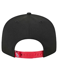 New Era Men's Black St. Louis Cardinals Splatter 9FIFTY Snapback Hat