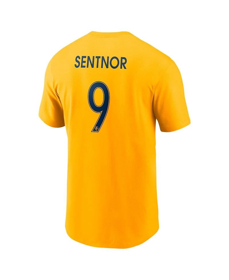 Nike Men's Ally Sentnor Gold Utah Royals Core Crew Neck T-Shirt